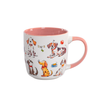 Кружка Dogs, 380 мл, фарфор цвет белый