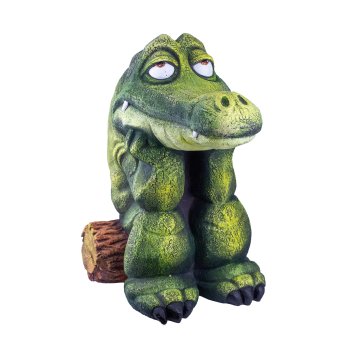 Садовая фигура Крокодил на бревнышке 44 см Садовая фигура Крокодил на бревнышке 44 см