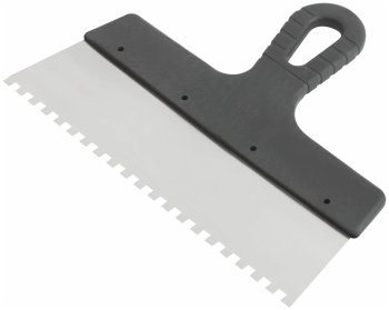 Шпатель фасадный Акор 250 мм, зуб 8х8, металл