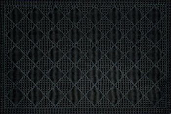 Коврик грязезащитный Ромбики 60х40 см черный