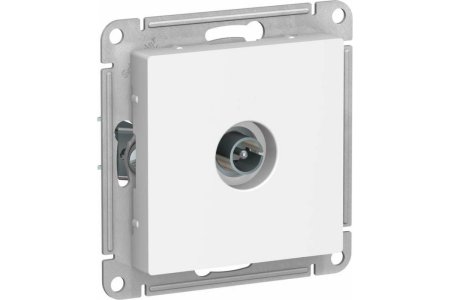 Розетка TV коннектор встраиваемая Schneider Electric AtlasDesign цвет белый, арт. ATN000193