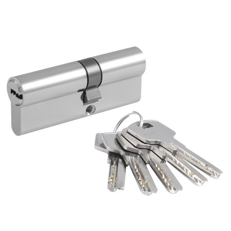 Механизм цилиндровый ключ/ключ ЛП-80 (45-35) хром 80х17мм