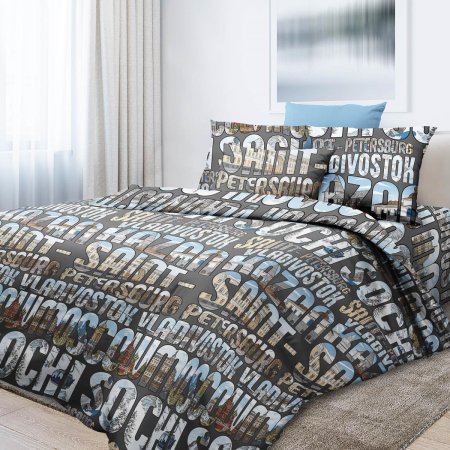 Комплект постельного белья Патриот полутороспальный бязь серый Комплект постельного белья Патриот полутороспальный бязь серый