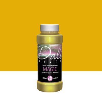 Эмаль акриловая декоративная DECOR Magic Dali золото 0,25 л