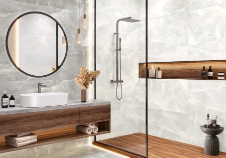 Керамогранит Salt, карвинг, White 120х60х0,95 см