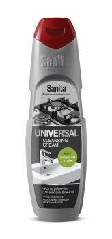 Крем чистящий Sanita Универсал зеленый чай и лайм 600г