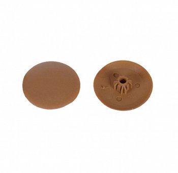 Заглушка-вставка декоративная сферическая 12мм вишня 15 шт.