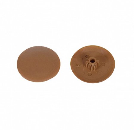 Заглушка-вставка декоративная сферическая 12мм вишня 15 шт.