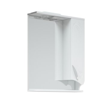 Шкаф-зеркало подвесной Кентис 73,7х60х15см белый