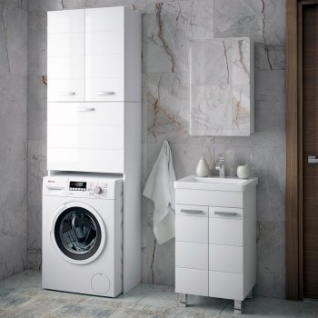 Стойка напольная Денвер 140х65х35см цвет белый