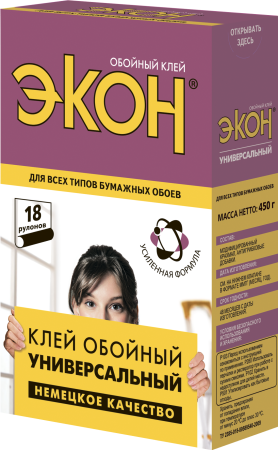 Клей для обоев ЭКОН Универсальный 450 г