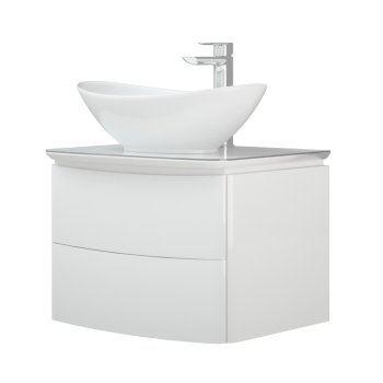 Тумба подвесная Огайо 65х60х45см цвет белый