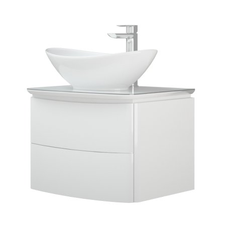 Тумба подвесная Огайо 65х60х45см цвет белый