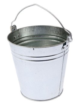 Ведро хозяйственное оцинкованная сталь 5л цвет белый