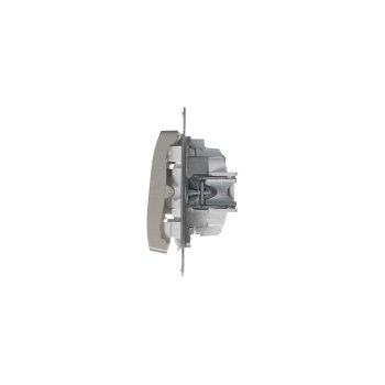 Выключатель встраиваемый Schneider Electric Glossa 1 кл. платина, с подсветкой, арт. GSL001213