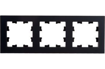 Рамка Schneider Electric AtlasDesign 3 поста, цвет карбон, арт. ATN001003