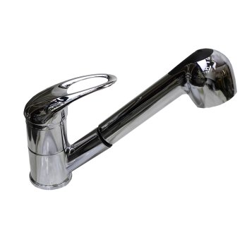 Смеситель для кухни одноручный с выдвижной лейкой Omega stOmega 6002  цвет хром