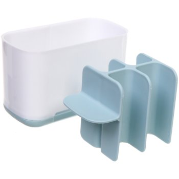 Подставка для зубных щеток с разделителем Rikki2 пластик цвет белый