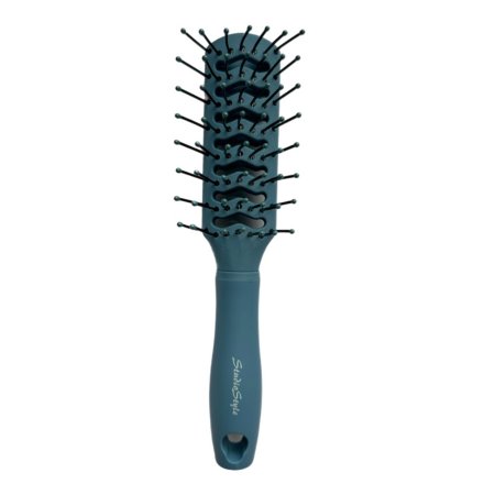 Расчёска для волос для укладки BEAUTY STYLE Мини пластик 18см синий