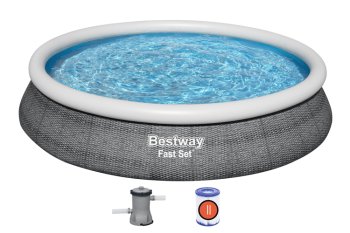 Бассейн надувной Bestway Fast Set 457х457х84см 9677л