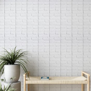 Панель ПВХ Кирпич белый 250х2700 мм