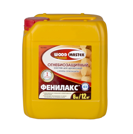 Антисептик WOODMASTER Фенилакс огнебиозащитный коричневый 6 кг