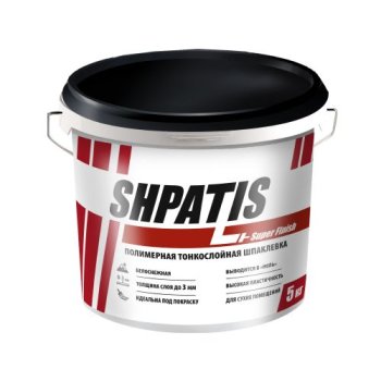 Шпатлевка Ижсинтез Shpatis тонкослойная белая 5 кг