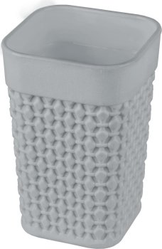 Стакан для зубных щеток OSLO пластик цвет серый