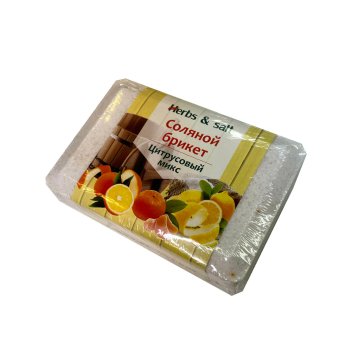 Соляной брикет 1,35кг Цитрусовый микс брикет