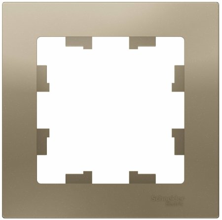 Рамка Schneider Electric AtlasDesign 1 пост, цвет шампань, арт. ATN000501
