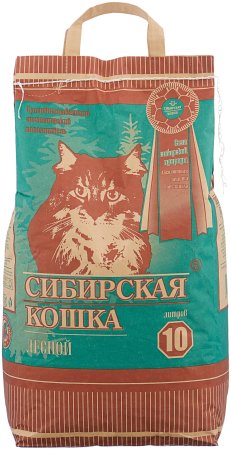 Наполнитель древесный Сибирская кошка Лесной 10л Наполнитель древесный Сибирская кошка Лесной 10л