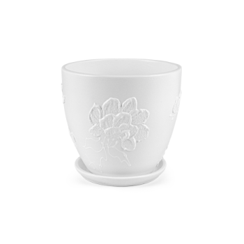 Горшок Жаклин керамика 5,9л белый