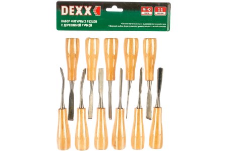 Набор резцов по дереву Dexx 11 шт