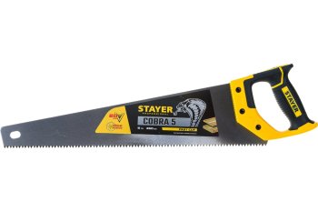 Ножовка столярная по дереву STAYER Cobra 450мм 5TPI пластиковая рукоятка