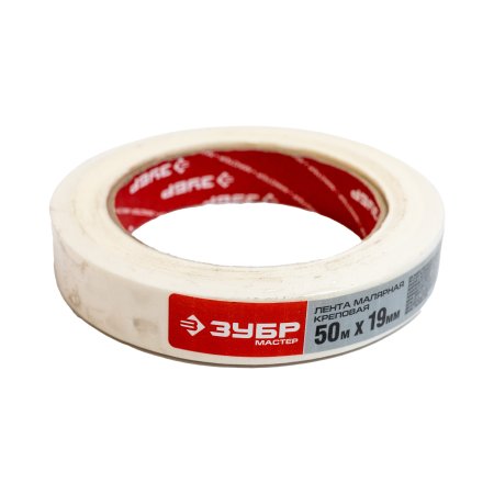 Лента малярная Зубр 19 мм х 50м белый 80°C