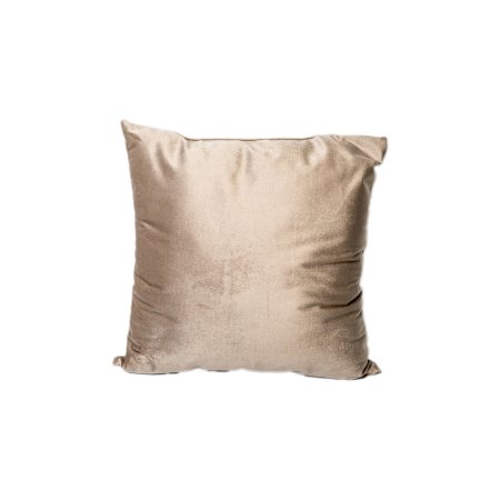 Подушка декоративная Латте 40х40 см цвет бежевый велюр