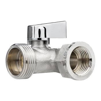 Кран шаровый ручка - флажок MPF 1/2"х3/4"х1/2" ВН-НР-НР латунь