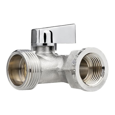 Кран шаровый ручка - флажок MPF 1/2"х3/4"х1/2" ВН-НР-НР латунь