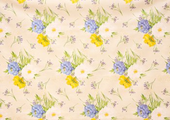 Клеенка ПВХ Future Летний букет мультиколор/белый фон 1,4х20м