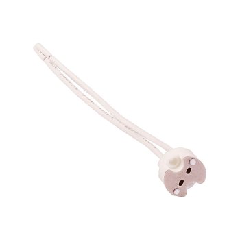 Патрон подвесной, для галогеновых ламп ЭРА GU5.3 белый керамический