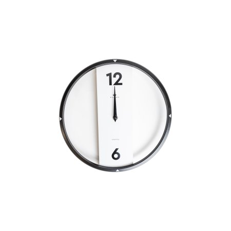 Часы настенные  Time Ø30,5см цвет белый/черный