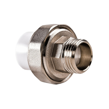 Муфта разъемная с наружней резьбой 20мм 1/2" дюйм Муфта разъемная с наружней резьбой 20мм 1/2" дюйм