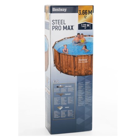 Бассейн каркасный Bestway Steel Pro Max 366х366х122см 10250л