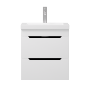 Тумба подвесная Палермо 50х46х38см цвет белый глянец