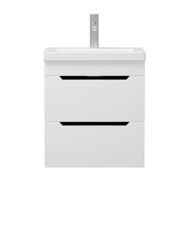Тумба подвесная Палермо 50х46х38см цвет белый глянец