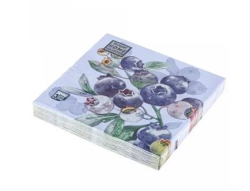 Салфетки бумажные Art Bouqet Черника 33х33см 20шт