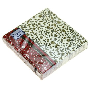 Салфетки бумажные Antella Ажурный узор 24х24см 25шт