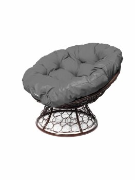 Кресло садовое Папасан 98х81х96см серый