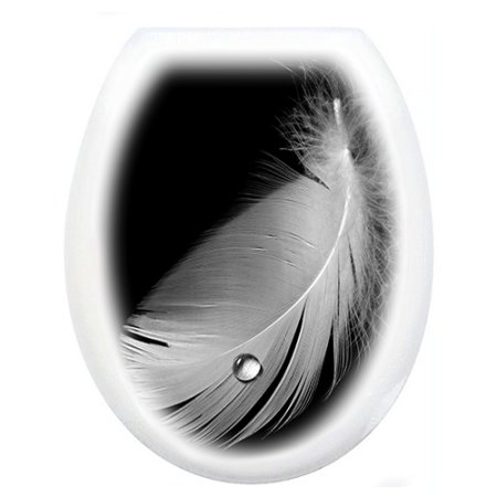 Сиденье для унитаза Перо пластик цвет белый