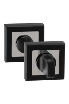 Накладка сантехническая квадратная Palidore OLS BL цвет черный матовый